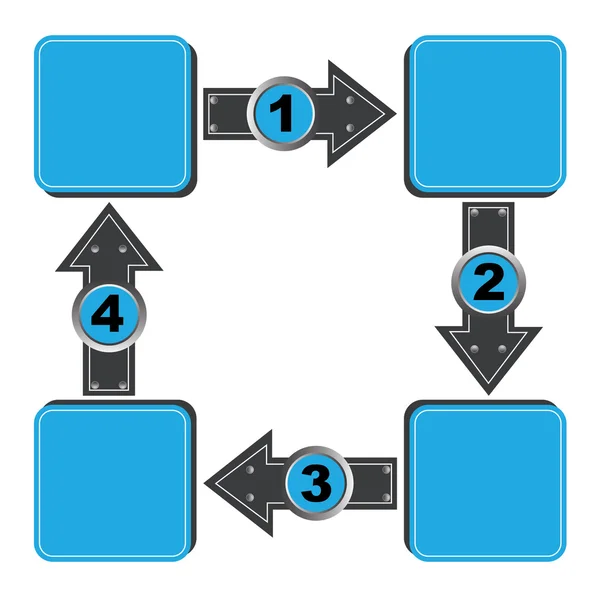 Modelo de projeto vetorial com setas e lugar para texto —  Vetores de Stock