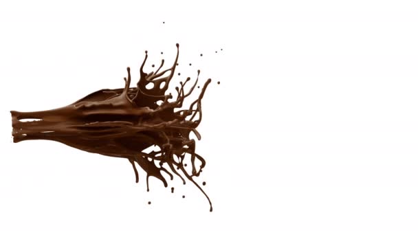 Çikolata Sıçraması Luma Maskesiyle Birleşmeye Hazır Çok Detaylı Çikolata Sıçraması Stok Çekim 