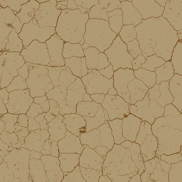 Texture de terre fissurée — Image vectorielle
