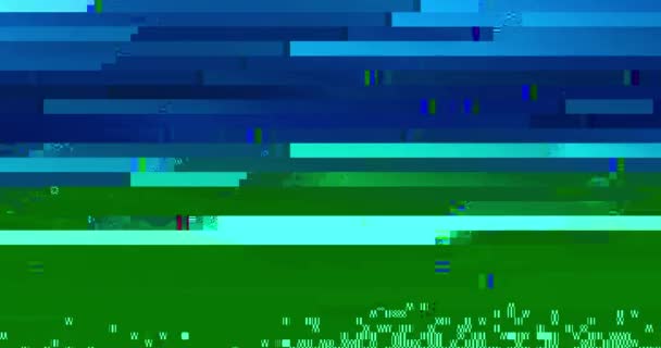 Pixelvormige Looped Glitch — Stockvideo