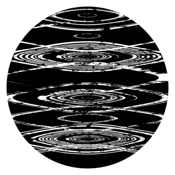 Texture circulaire de détresse — Image vectorielle