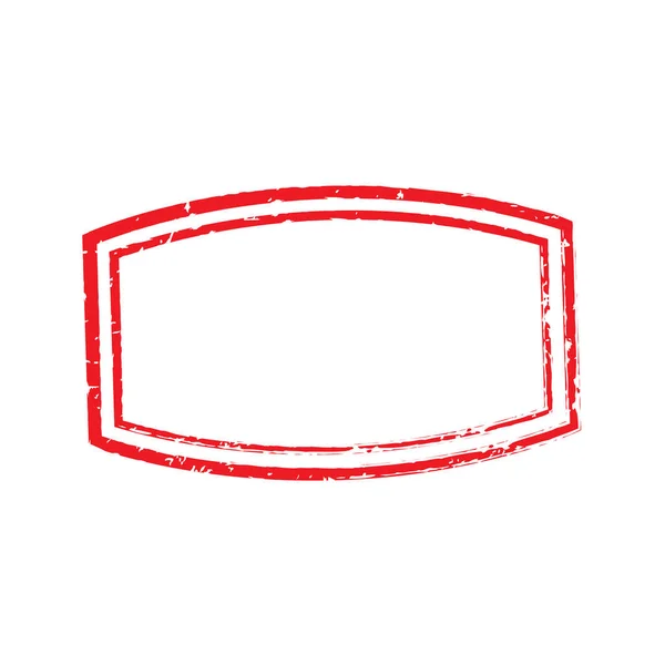 Прямоугольная овальная марка 7 — стоковый вектор