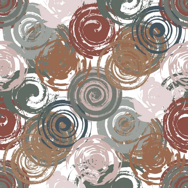 Grunge Espiral roja sin costura — Vector de stock