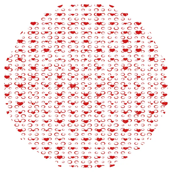 Heart Circled Grunge 11 00 — Stockový vektor