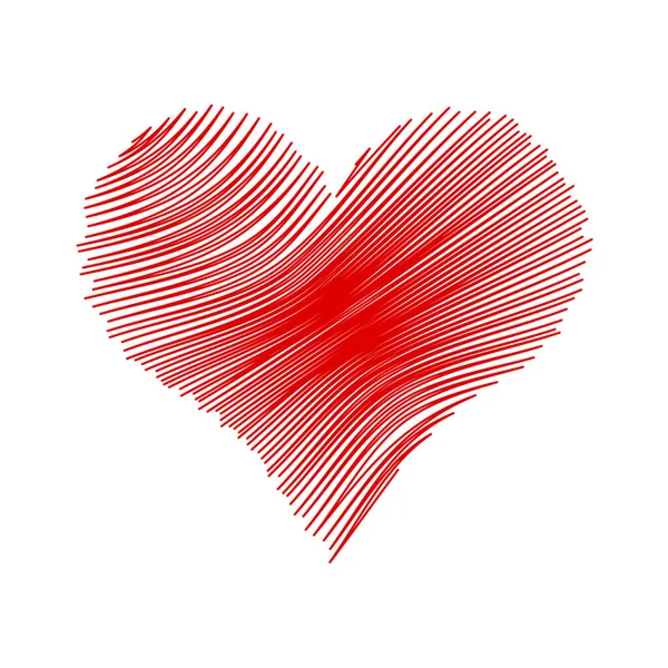 Corazón de San Valentín aislado — Archivo Imágenes Vectoriales