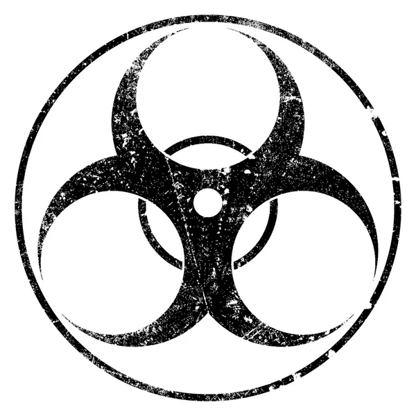 Biológiai veszély Grunge szimbólum — Stock Vector