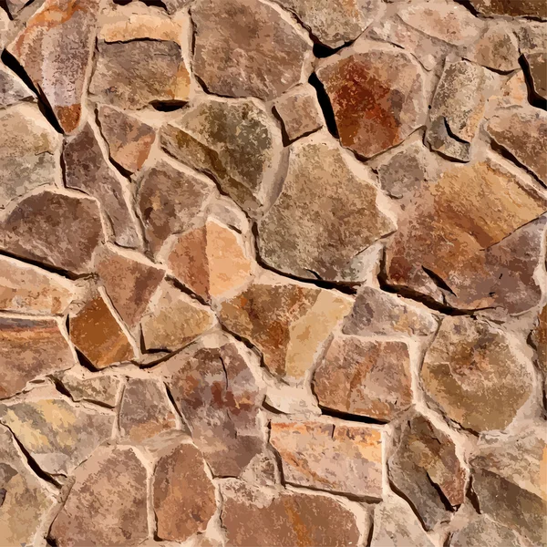 Wild stenen muur textuur — Stockvector