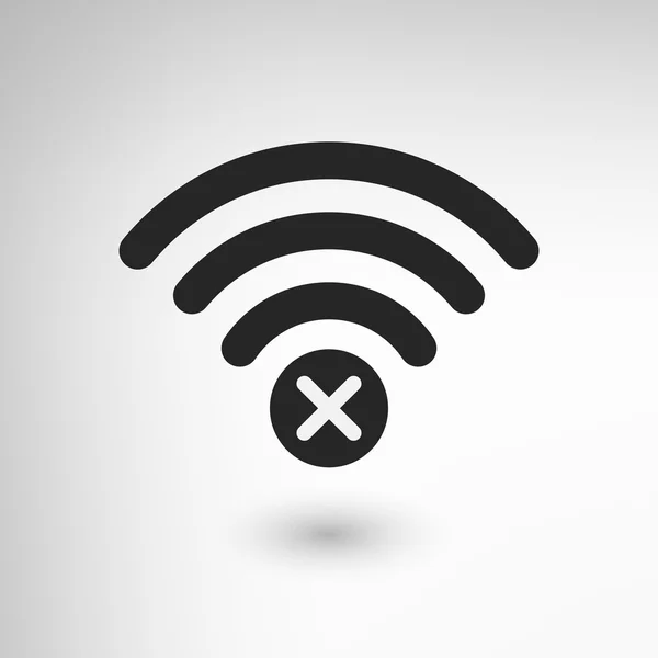 Disconnessione WiFi creativa — Vettoriale Stock