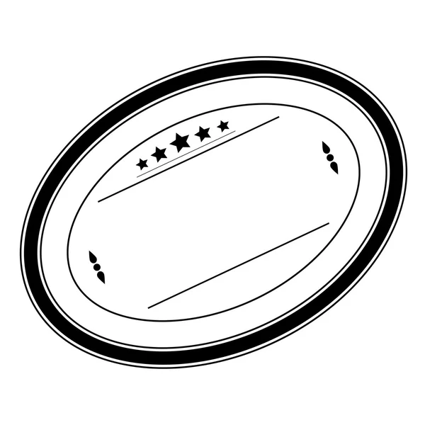 Sello oval — Vector de stock