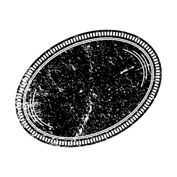 Гранж овальні штамп — стоковий вектор