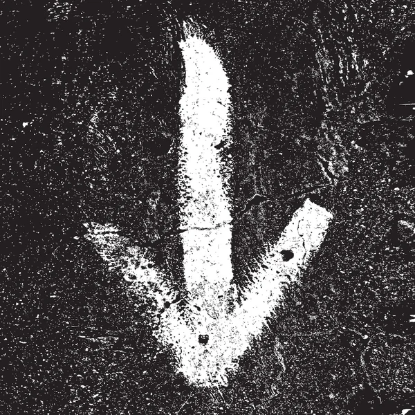 Flecha Grunge — Vector de stock