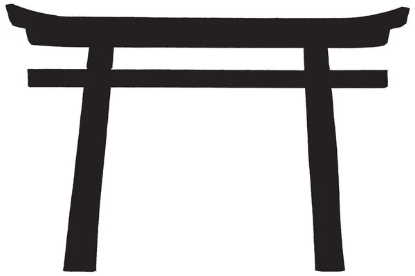 Japaneese Gate — Stock Vector