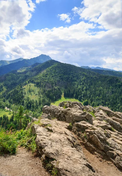 Paisagem Montesa Verão Vista Colina Nosal Montanhas Tatra Montanhas Cárpatas — Fotografia de Stock