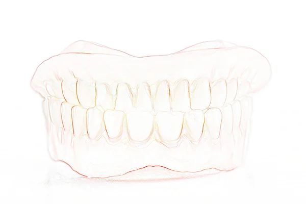 Dentiera medica sorriso mascelle denti — Foto Stock