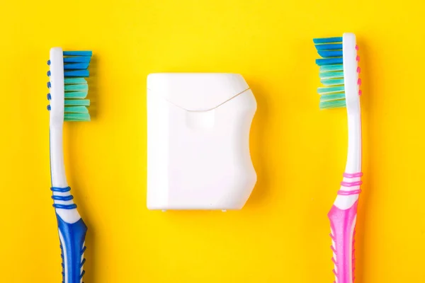 Toothbrush Toothpaste Close Dental Care — Stock Photo, Image