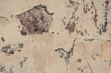 Çatlak ve eski duvar arkaplanı boyası soyulmuş. Klasik grunge dokusu