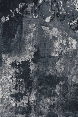 Çatlak ve eski duvar arkaplanı boyası soyulmuş. Tek renkli klasik grunge dokusu