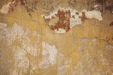 Çatlak ve eski duvar arkaplanı boyası soyulmuş. Klasik grunge dokusu