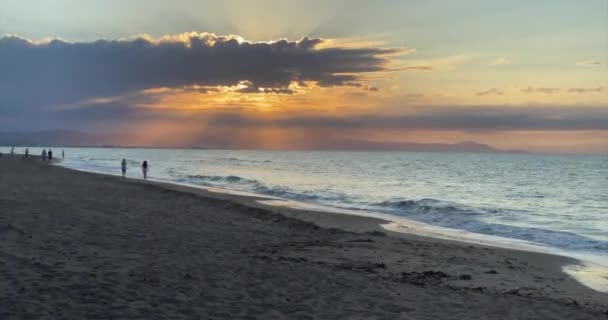 Sunshine Mediterranean Beach — Vídeo de Stock