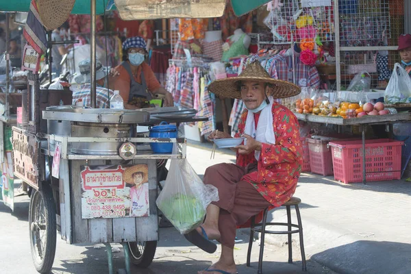 Kuchai Satan Tüccar Walking Street Hua Hin Tayland Bir Fotoğrafçıya — Stok fotoğraf