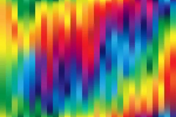 Glanzende heldere regenboog kleurrijke mesh verticale lijnen achtergrond — Stockvector