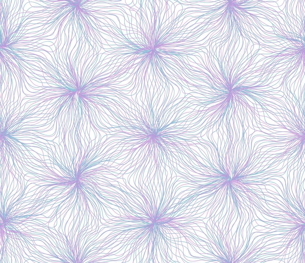 Seamless hexagon lines pattern blue purple