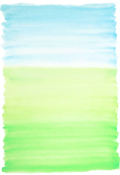 Akvarell bakgrunden blå-grön — Stockfoto