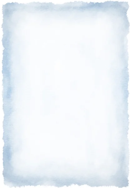 Blå akvarell ram bakgrunden — Stockfoto