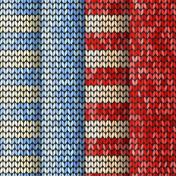 Modèle rayé tricoté — Image vectorielle