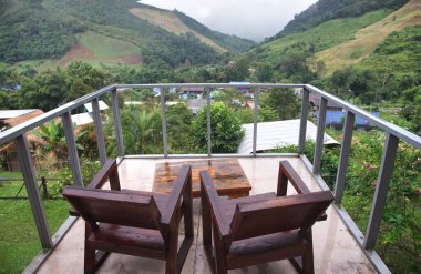 Tayland 'ın Nan ilindeki Sapan köyünün güzel manzarası