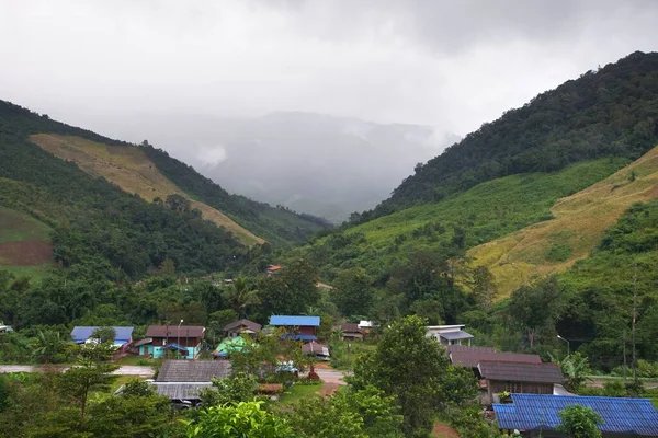 Tayland Nan Ilindeki Sapan Köyünün Güzel Manzarası — Stok fotoğraf