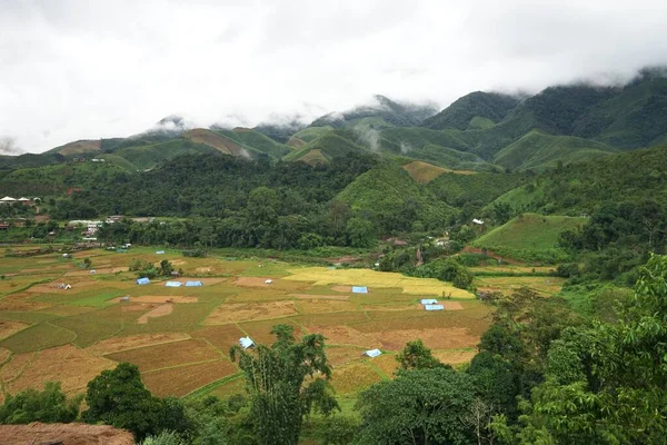 Die Schöne Aussicht Dorf Sapan Der Provinz Nan Thailand — Stockfoto
