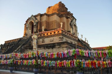 Chiang Mai Tayland 'daki Wat Chedi Luang Tapınağı 