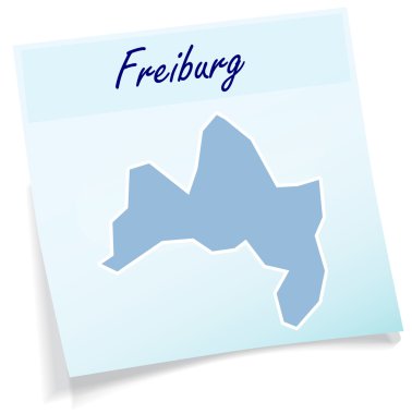bir freiburg im breisgau yapışkan not olarak Haritası