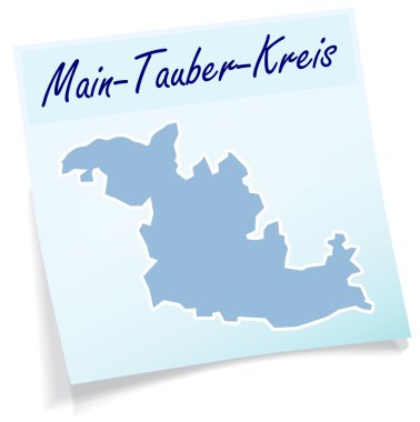Ana-tauber-kreis yapışkan not olarak Haritası