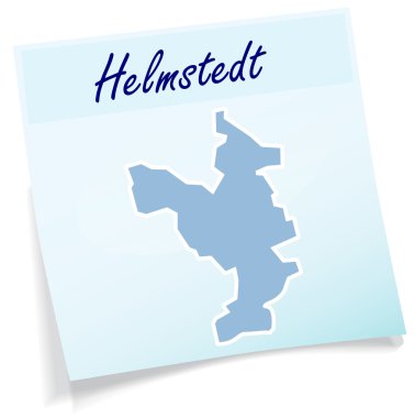 kaart van helmstedt als notitie
