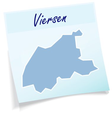 Yapışkan notu olarak viersen Haritası