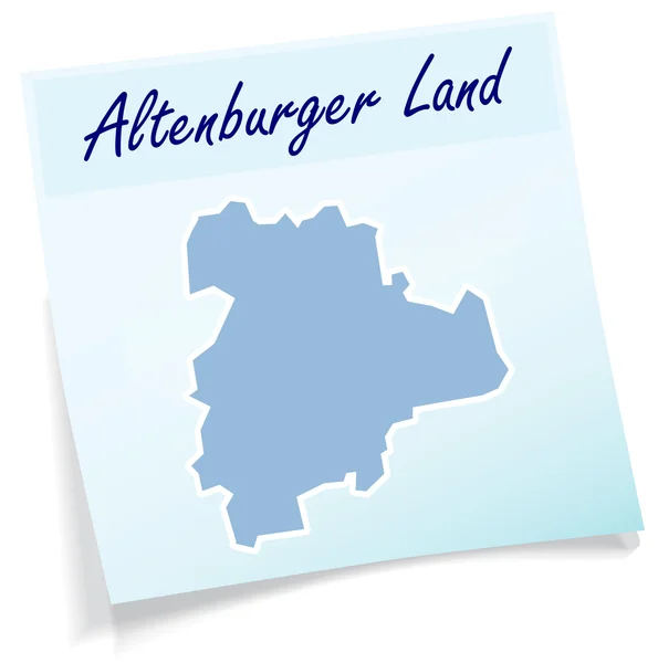 Mapa de Altenburger Land — Vector de stock