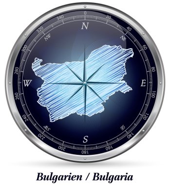 Bulgaristan Haritası sınırları ile