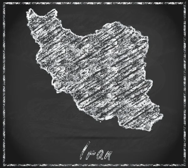 Mapa z Íránu — Stock fotografie