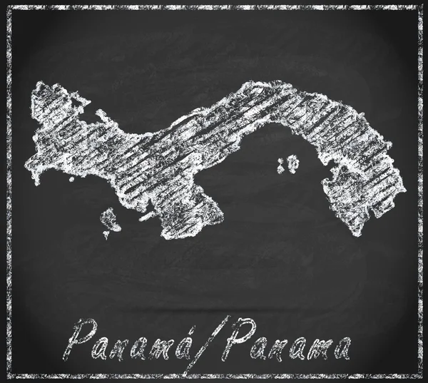 Karte von Panama — Stockfoto