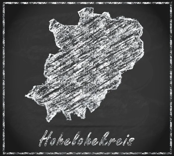 Kaart van Hohenlohekreis — Stockfoto