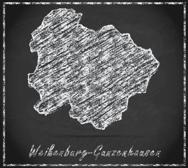 Karte von Weißenburg-Gunzenhausen — Stockfoto