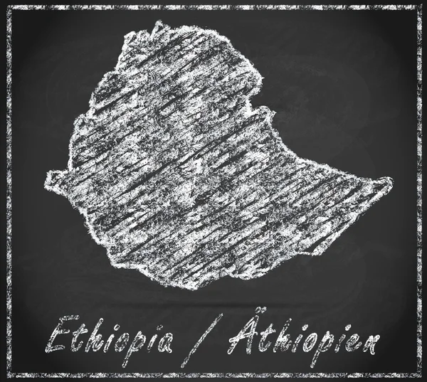 La carte de L'Ethiopie — Photo