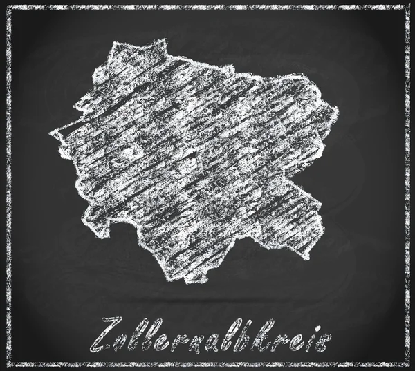 Kaart van Zollernalbkreis — Stockfoto