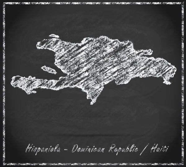 Hispaniola Haritası — Stok fotoğraf