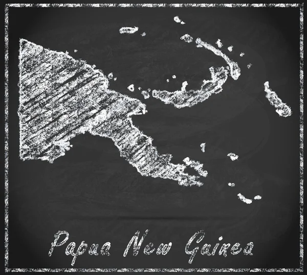 Mapa de Papua Nueva Guinea —  Fotos de Stock