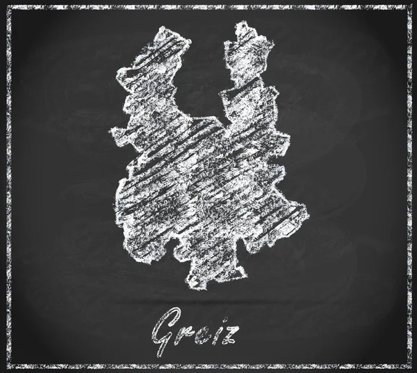 Map of Greiz — Stock Photo, Image