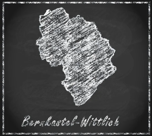 Карта Бернкастеля-Виттлиха — стоковое фото