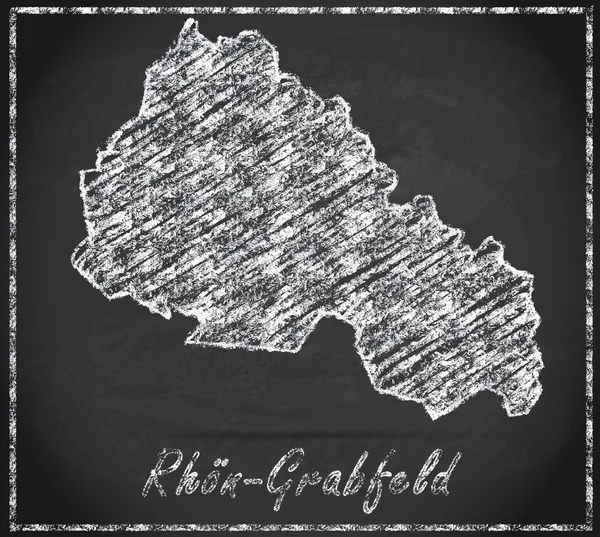 La carte de Rhoen-Grabfeld — Photo